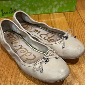Sam Edelman Women's Beige Ballet Flats